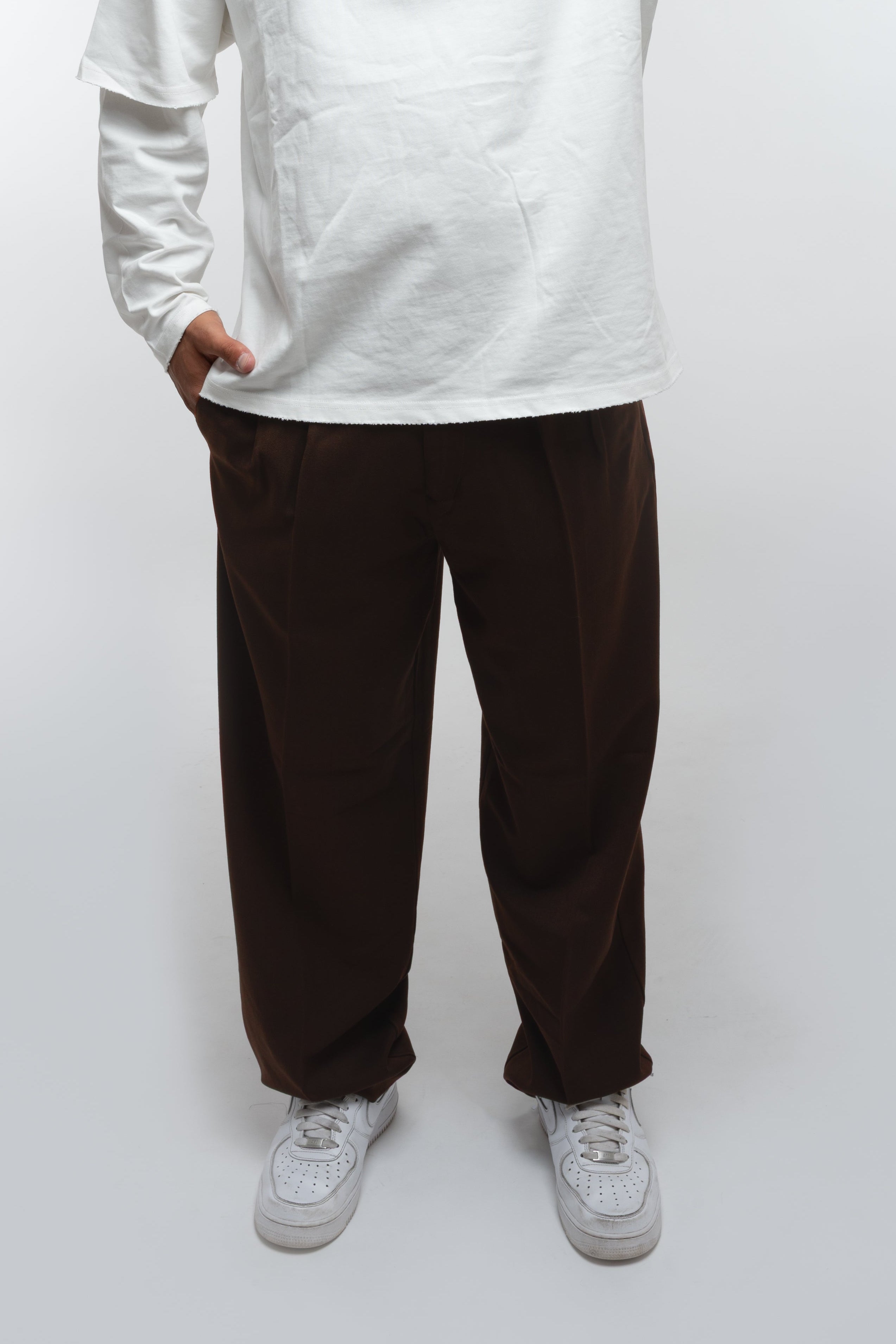 CLASSIC TRACK PANTS BROWN