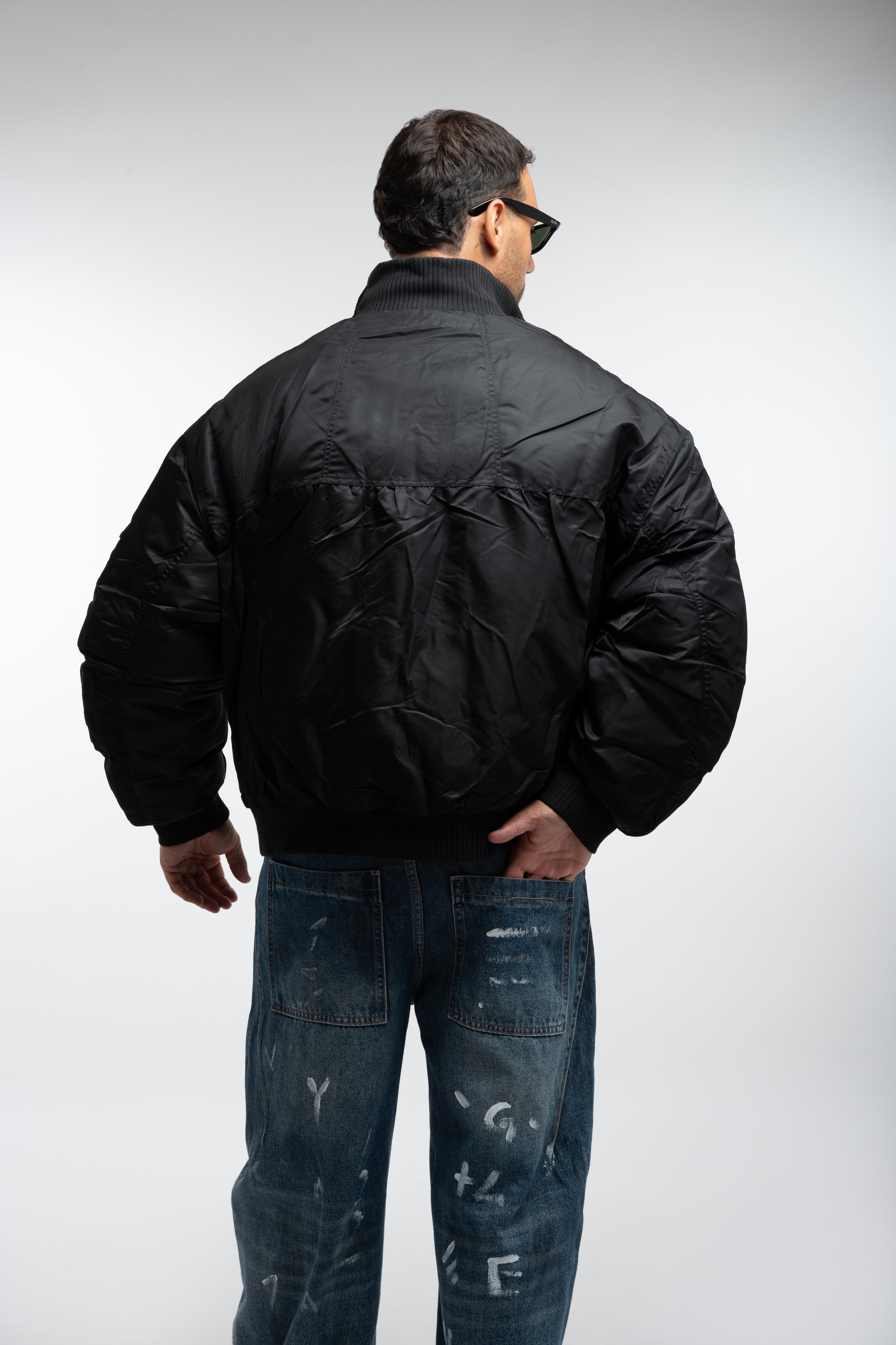 MULTI ZIP BOMBER BLACK