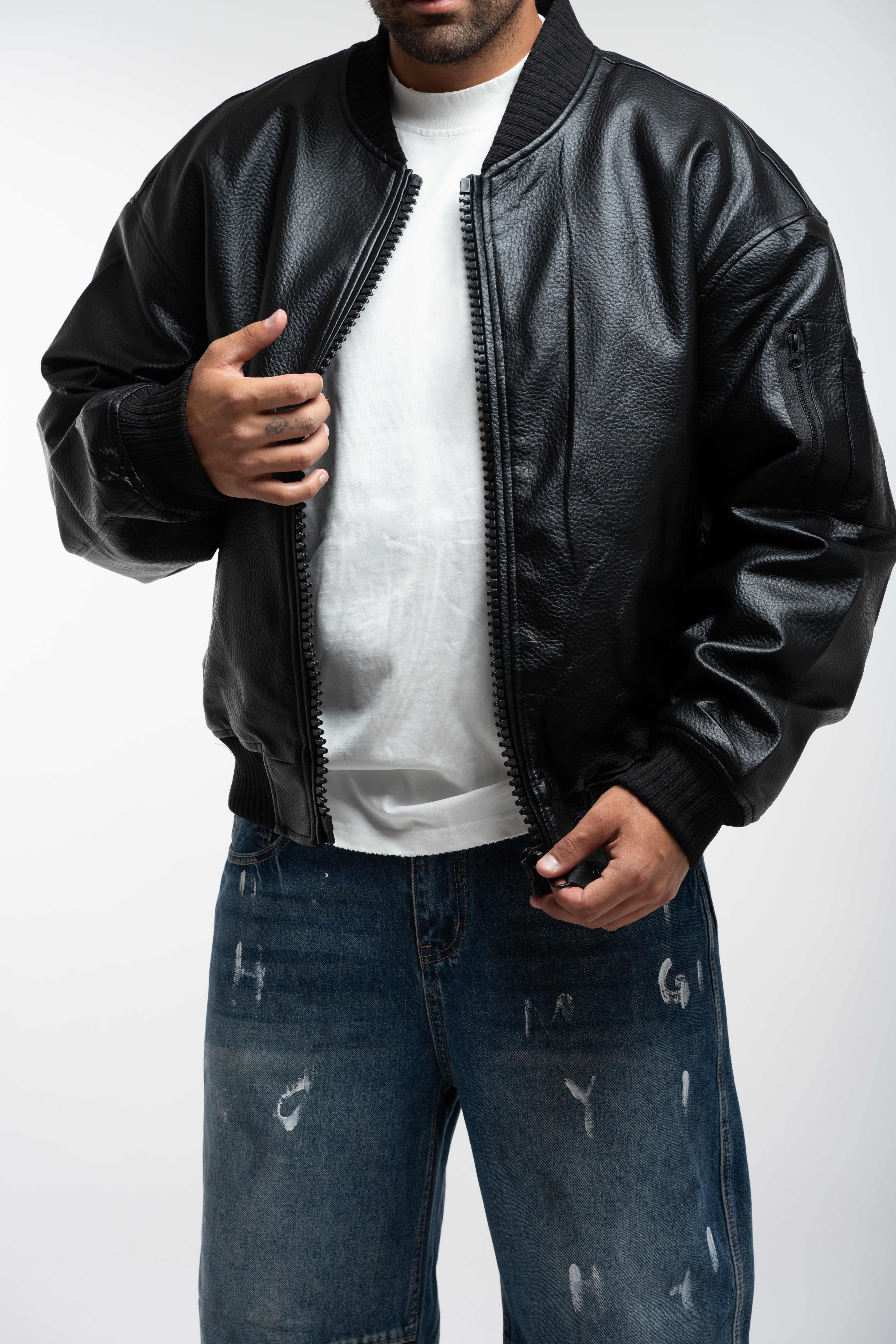 URBAN LEATHER BOMBER