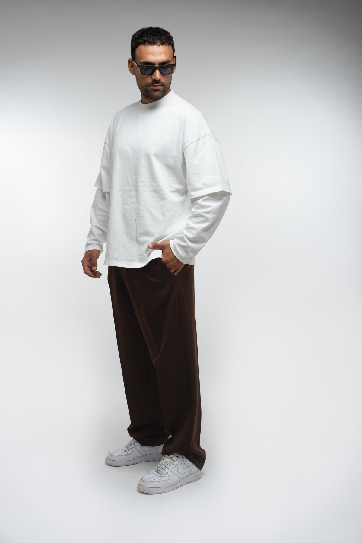 CLASSIC TRACK PANTS BROWN
