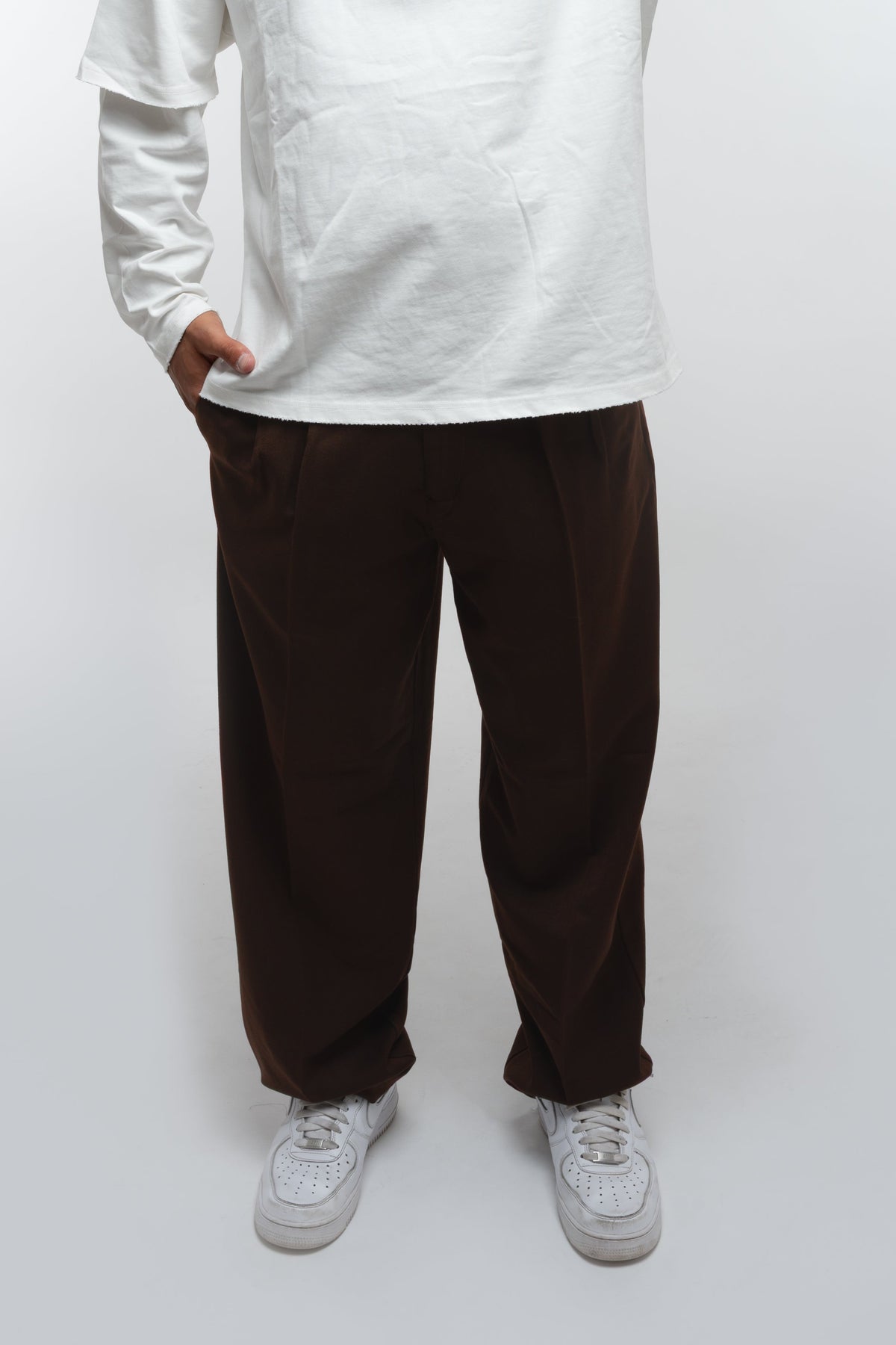 CLASSIC TRACK PANTS BROWN